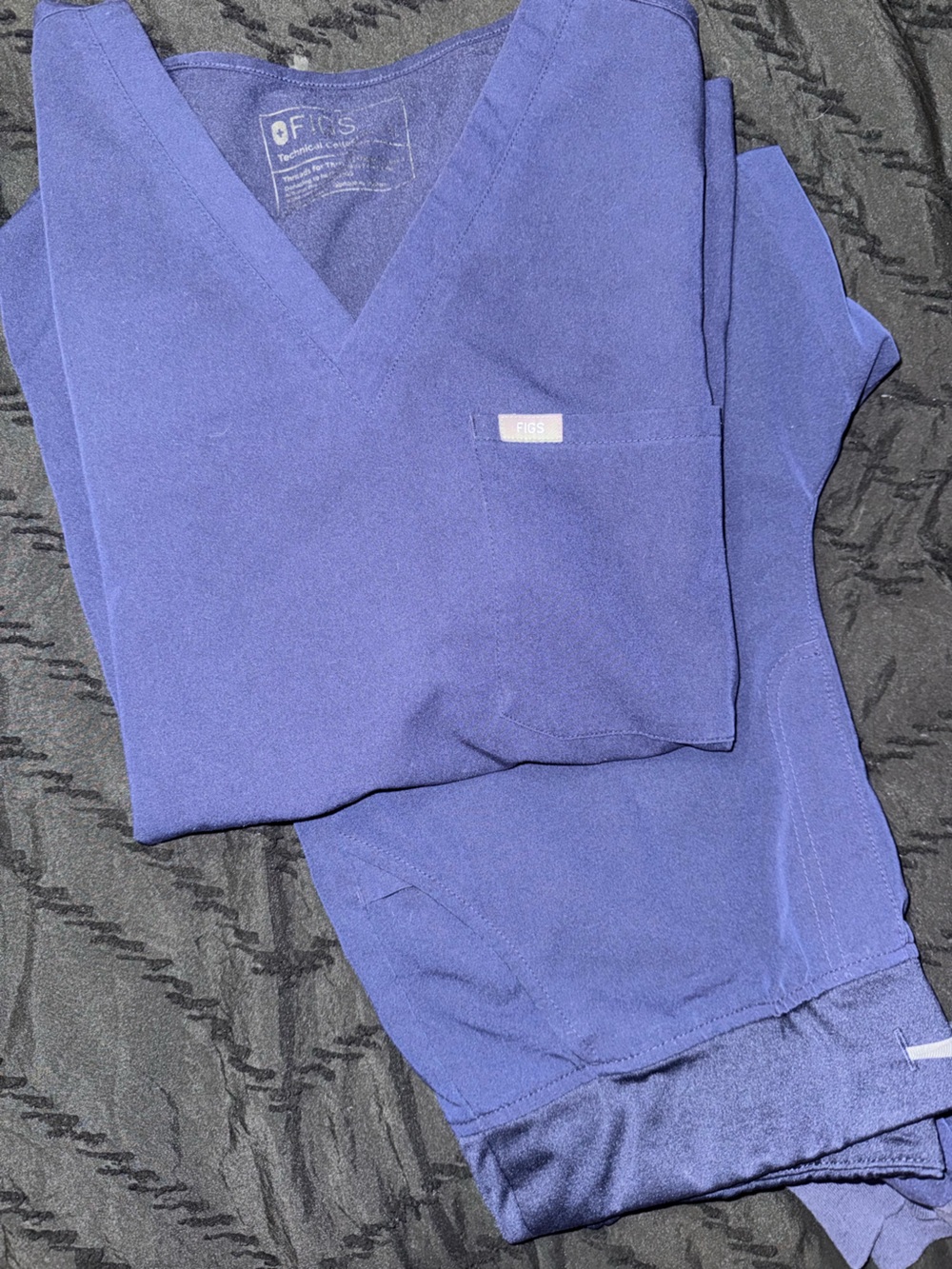 Figs scrub set navy blue